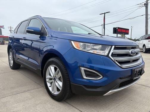 Blue 2018 Ford Edge SEL