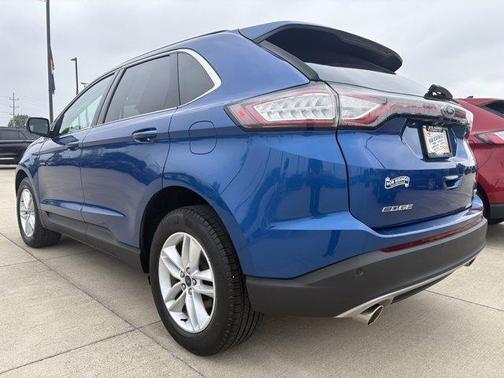 Blue 2018 Ford Edge SEL