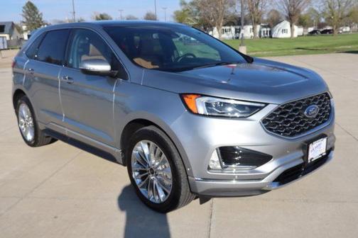 Silver 2024 Ford Edge Titanium