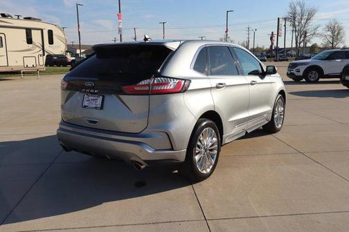 Silver 2024 Ford Edge Titanium
