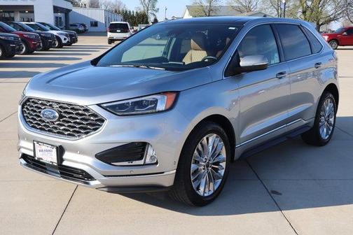 Silver 2024 Ford Edge Titanium