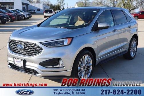 Silver 2024 Ford Edge Titanium