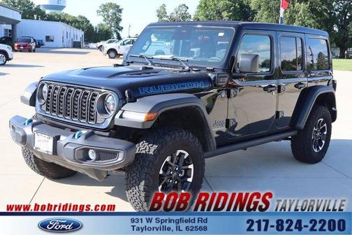 Black Clearcoat 2025 Jeep Wrangler 4xe Rubicon