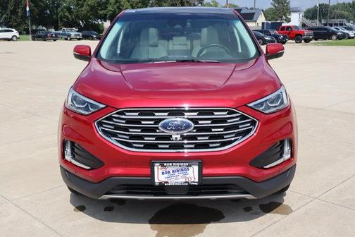 Red 2020 Ford Edge Titanium