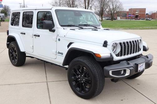 Bright White Clearcoat 2025 Jeep Wrangler 4xe Sahara
