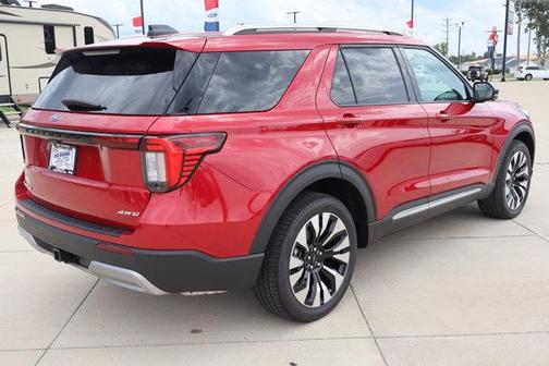 Rapid Red Metallic Tinted Clearcoat 2026 Ford Explorer Platinum