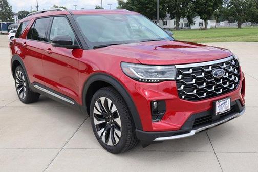 Rapid Red Metallic Tinted Clearcoat 2026 Ford Explorer Platinum