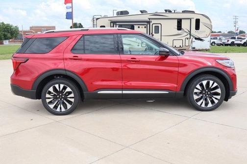 Rapid Red Metallic Tinted Clearcoat 2026 Ford Explorer Platinum
