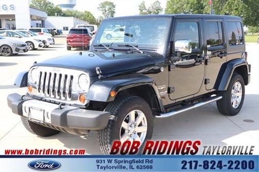 Black 2012 Jeep Wrangler Unlimited Sahara
