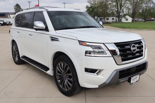 Aspen White Tricoat 2024 Nissan Armada Platinum