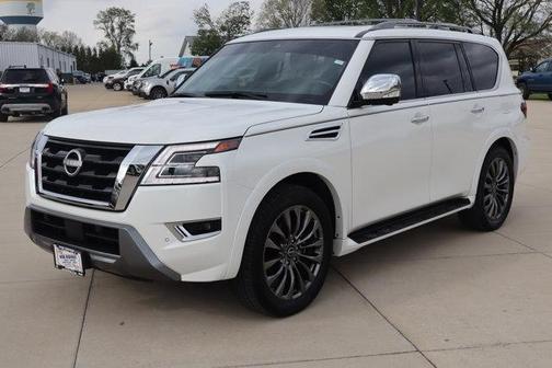 Aspen White Tricoat 2024 Nissan Armada Platinum