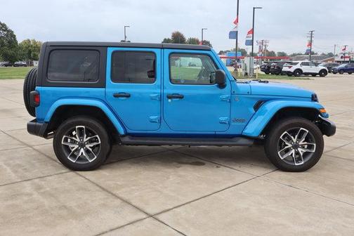Hydro Blue Pearlcoat 2024 Jeep Wrangler 4xe Sport