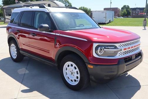 Red 2025 Ford Bronco Sport Heritage