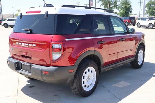 Red 2025 Ford Bronco Sport Heritage
