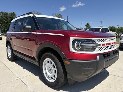Red 2025 Ford Bronco Sport Heritage