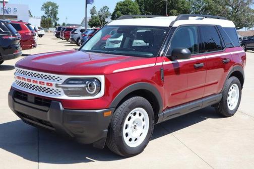 Red 2025 Ford Bronco Sport Heritage