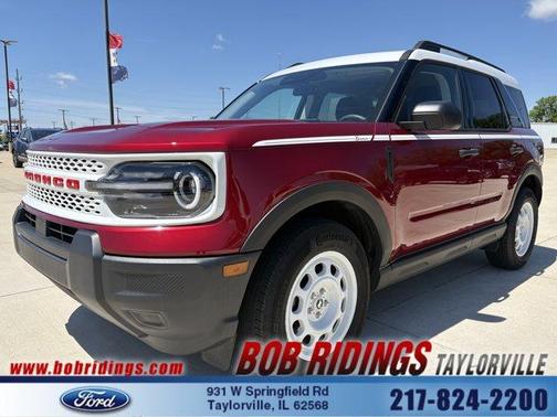 Red 2025 Ford Bronco Sport Heritage