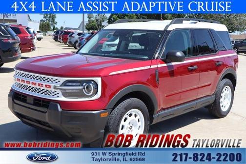 Red 2025 Ford Bronco Sport Heritage