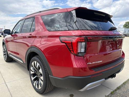 Red 2026 Ford Explorer Platinum