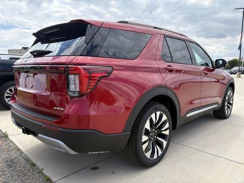 Red 2026 Ford Explorer Platinum