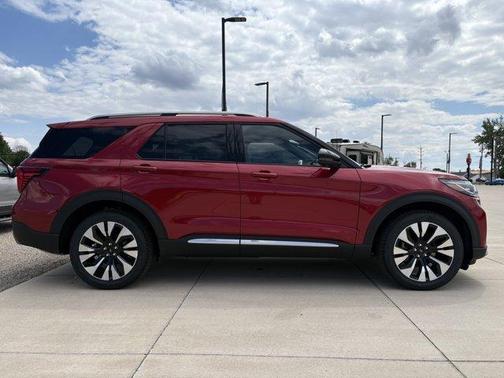 Red 2026 Ford Explorer Platinum