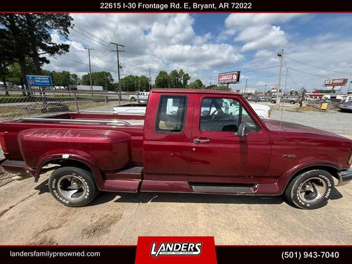 Red 1995 Ford F-150 Long Bed