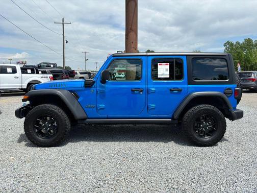 Hydro Blue Pearlcoat 2024 Jeep Wrangler 4xe Willys
