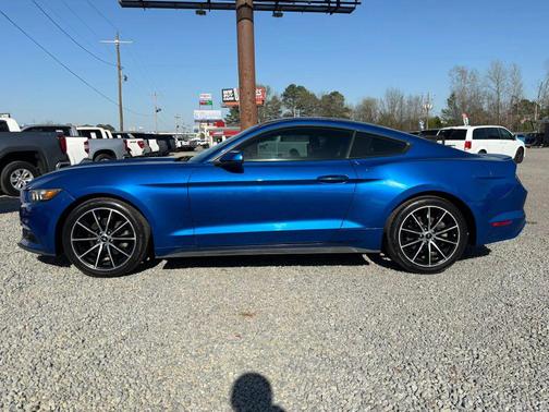 Blue 2017 Ford Mustang EcoBoost