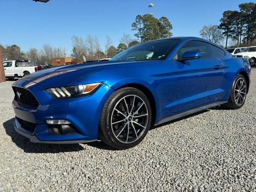 Blue 2017 Ford Mustang EcoBoost