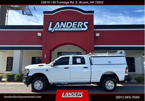 Bright White Clearcoat 2023 RAM 2500 Tradesman Crew Cab 4x4 6'4' Box
