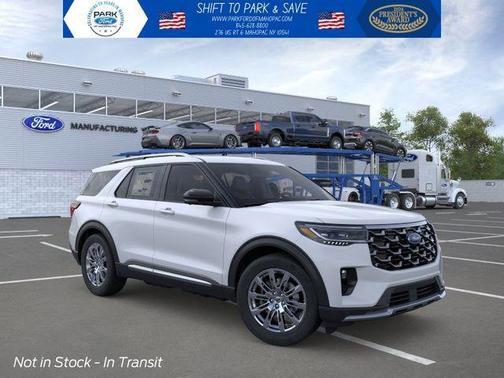 Space White Metallic 2026 Ford Explorer Platinum