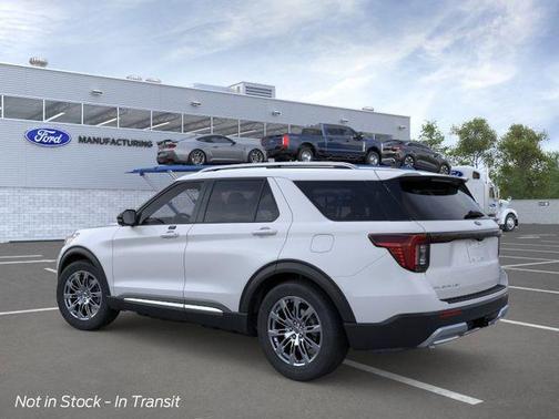 Space White Metallic 2026 Ford Explorer Platinum