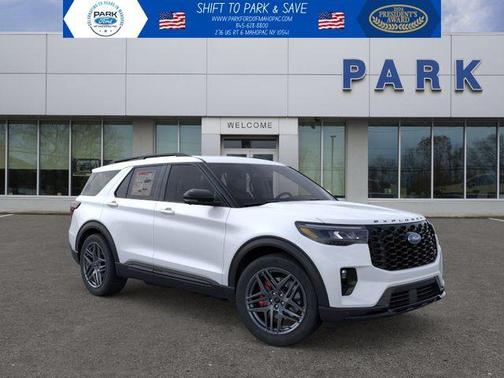 Star White Metallic Tri-Coat 2026 Ford Explorer ST