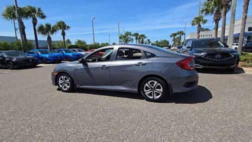 Modern Steel Metallic 2017 Honda Civic LX