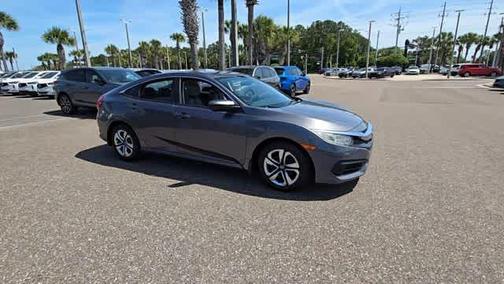 Modern Steel Metallic 2017 Honda Civic LX
