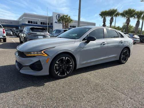 Gray 2021 Kia K5 GT-Line