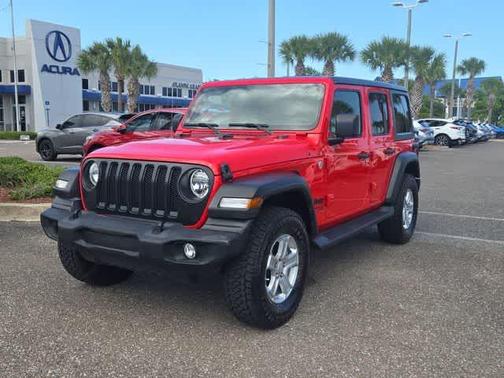 Red 2021 Jeep Wrangler Unlimited Sport