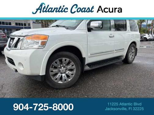 Pearl White 2015 Nissan Armada Platinum