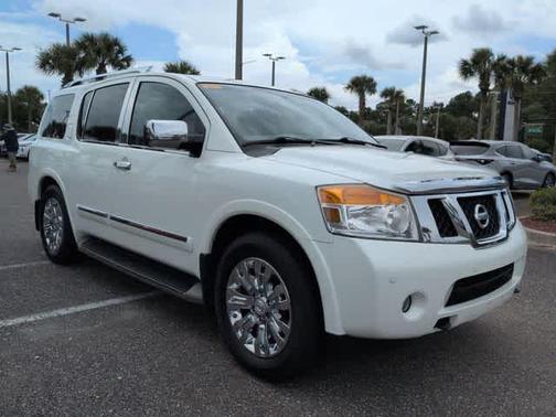 Pearl White 2015 Nissan Armada Platinum