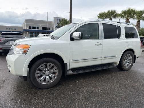 Pearl White 2015 Nissan Armada Platinum