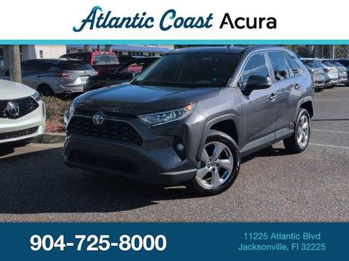 Gray 2021 Toyota RAV4 Hybrid XLE Premium