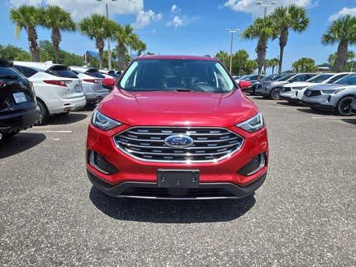 Red 2020 Ford Edge Titanium