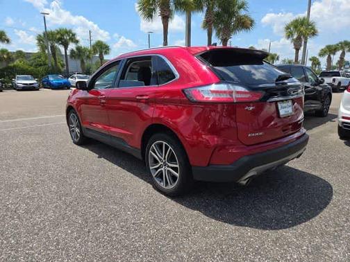 Red 2020 Ford Edge Titanium