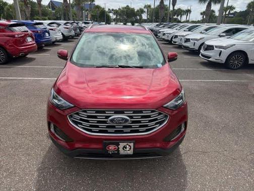 Red 2020 Ford Edge Titanium