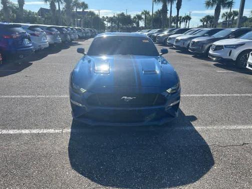 Blue 2022 Ford Mustang GT