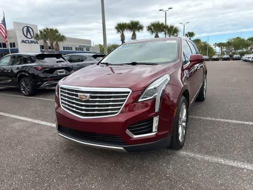 Red 2017 Cadillac XT5 Platinum