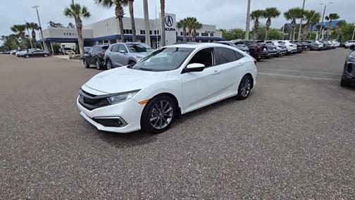 White 2021 Honda Civic EX