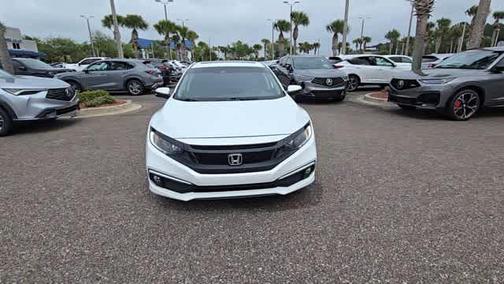 White 2021 Honda Civic EX