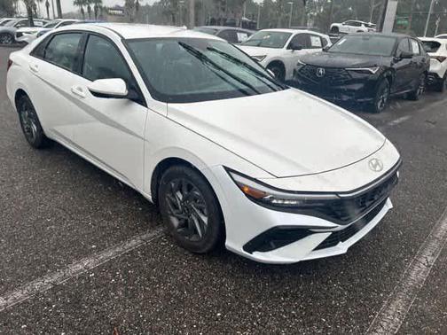 White 2024 Hyundai ELANTRA SEL