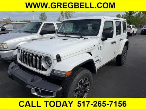 Bright White Clearcoat 2024 Jeep Wrangler Sahara